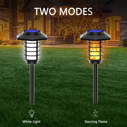 2 in 1 Solar Flame Lamp