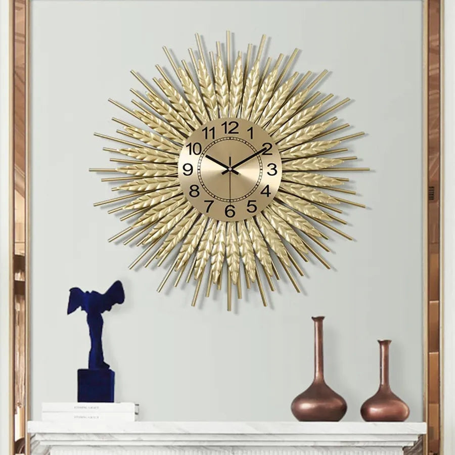 Creative Wheatgrass Wall Clock