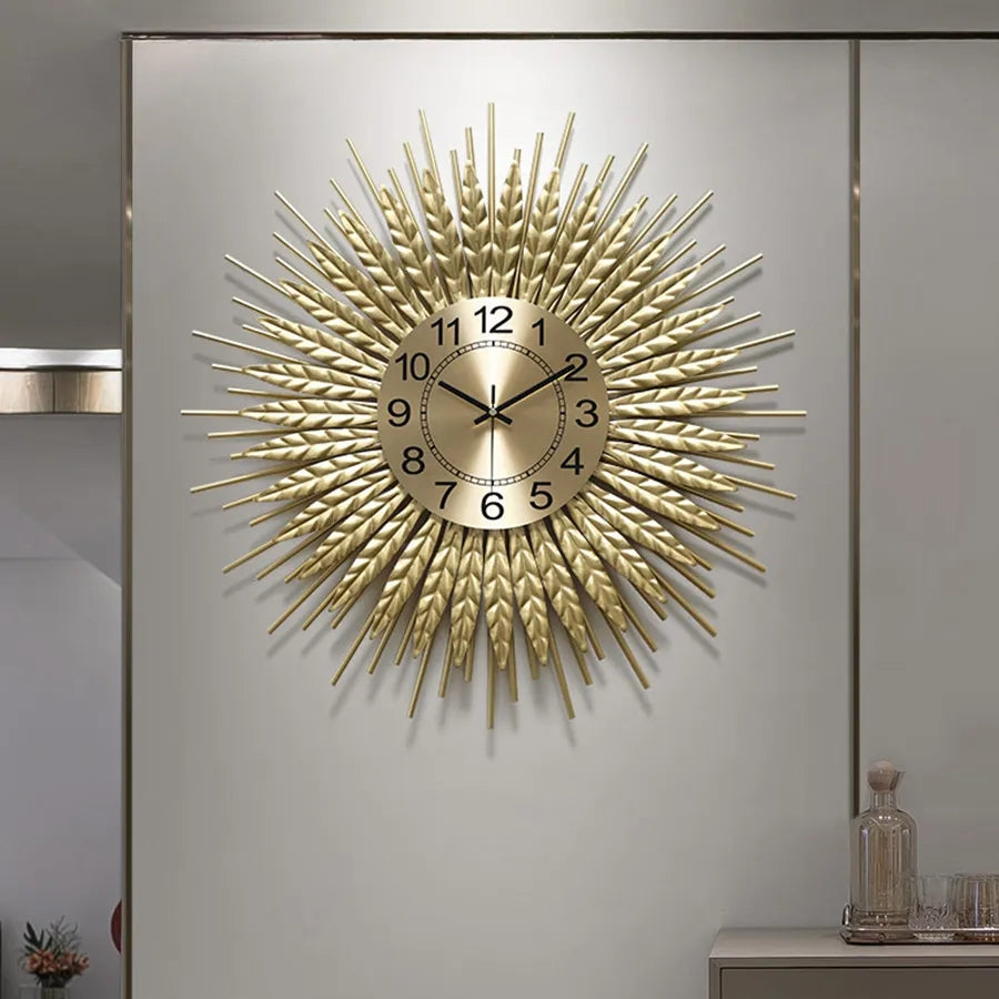 Creative Wheatgrass Wall Clock