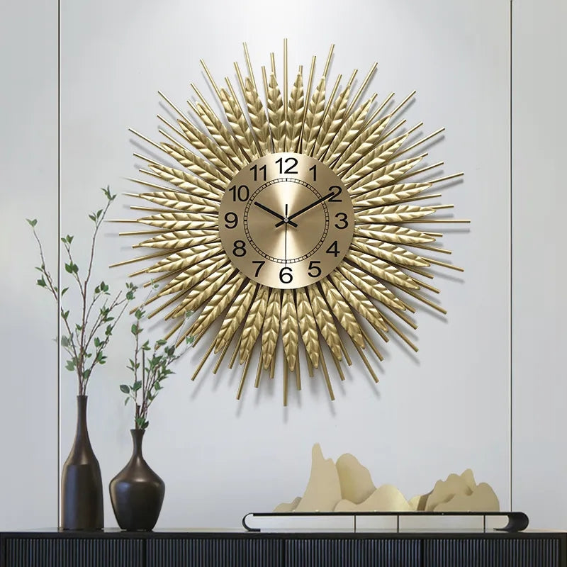 Creative Wheatgrass Wall Clock