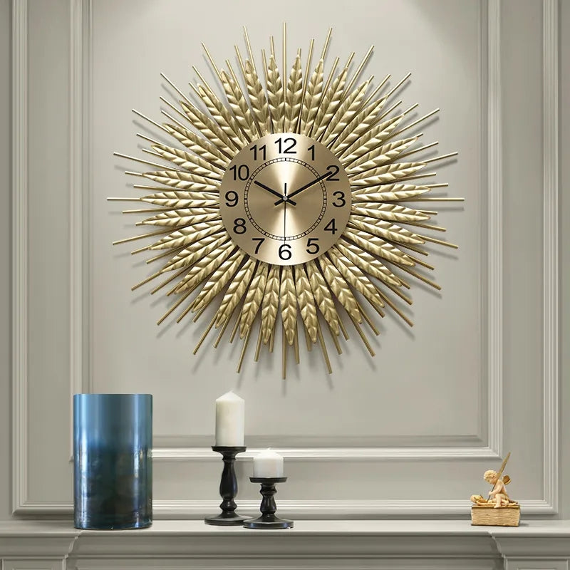 Creative Wheatgrass Wall Clock