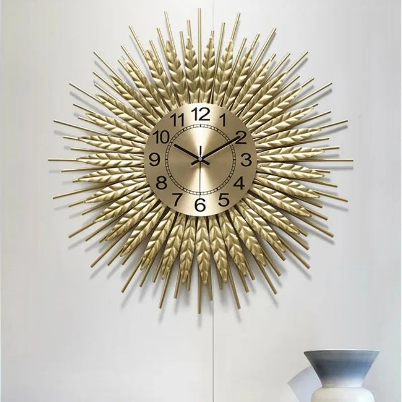 Creative Wheatgrass Wall Clock