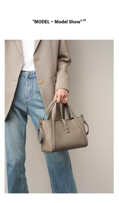 Fashionable Korean-style Large-capacity Leather Handbag