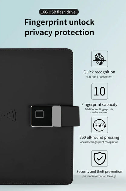 Fingerprint Lock Notebook