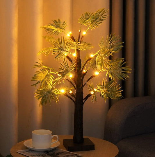 Palm Leaf Table Lamp